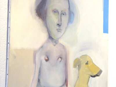 Une femme avec un chien | © Galerie Dr. Markus Döbele