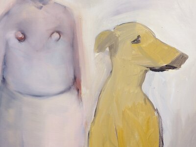 Une femme avec un chien | © Galerie Dr. Markus Döbele