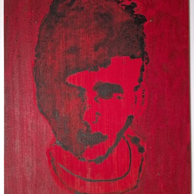 Ohne Titel (Kopf in Rot) | © Galerie Dr. Markus Döbele