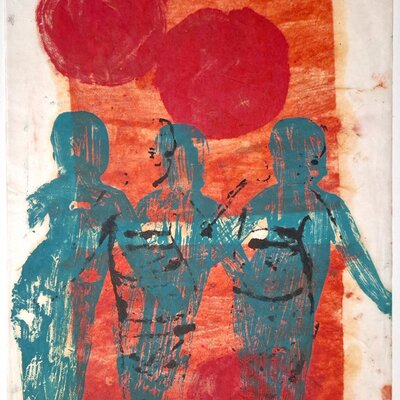 Ohne Titel (Wickelkinder und Punkte) | © Galerie Dr. Markus Döbele