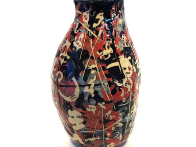 Großer Topf (Dunkelrot) | © Galerie Dr. Markus Döbele