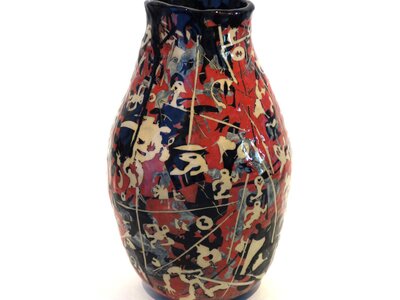 Großer Topf (Dunkelrot) | © Galerie Dr. Markus Döbele