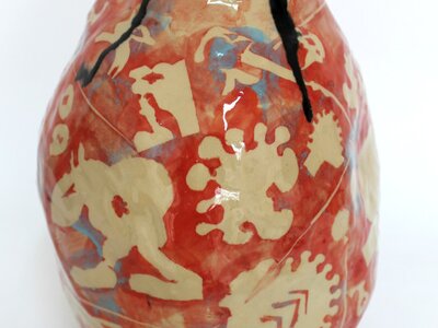 Großer Topf (Helllrot) | © Galerie Dr. Markus Döbele