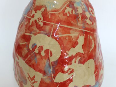 Großer Topf (Helllrot) | © Galerie Dr. Markus Döbele