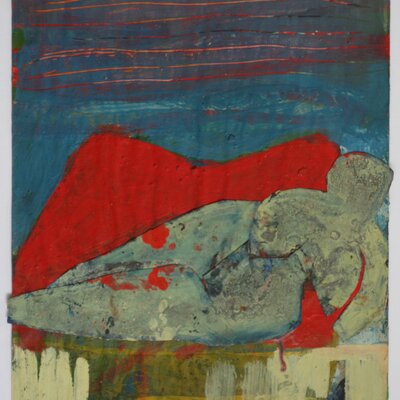 Ohne Titel (Frau und Landschaft) | © Galerie Dr. Markus Döbele