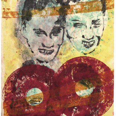 Ohne Titel (2 Köpfe und 2 Kreise) | © Galerie Dr. Markus Döbele