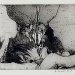 Blatt aus der Serie "Alp Variationen zu Heinrich Füssli" | © Galerie Dr. Markus Döbele